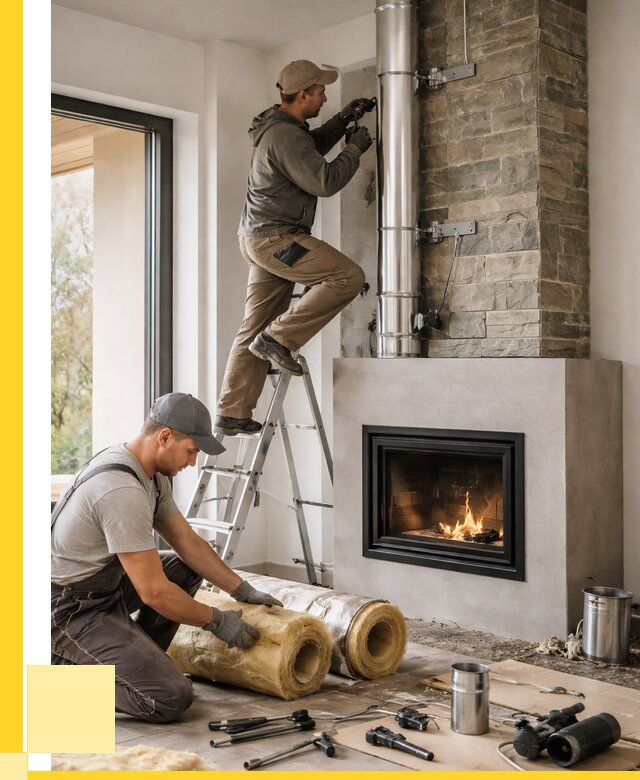 Монтаж дымоходов для каминов в Тихвине от 16392 р. ЭриданТхв