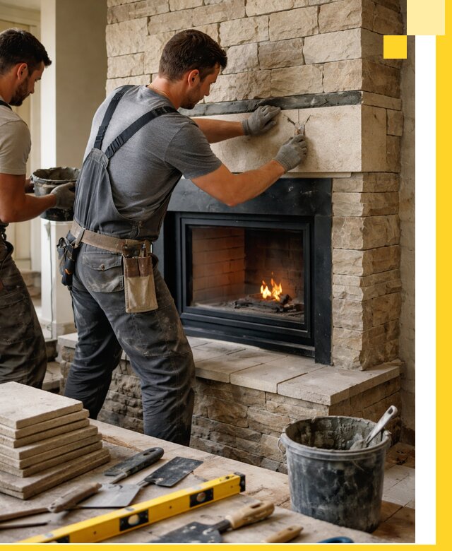 Проектирование и установка открытых каминов в Тихвине