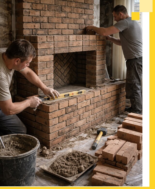 Изготовление и установка кирпичных каминов в Тихвине