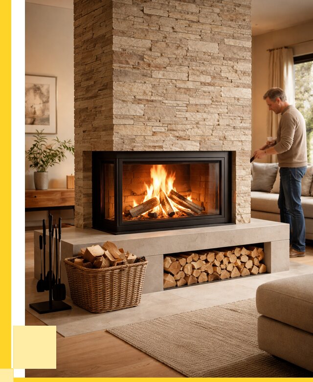 Дровяной камин под ключ в Тихвине от 218560 р. | ЭриданТхв