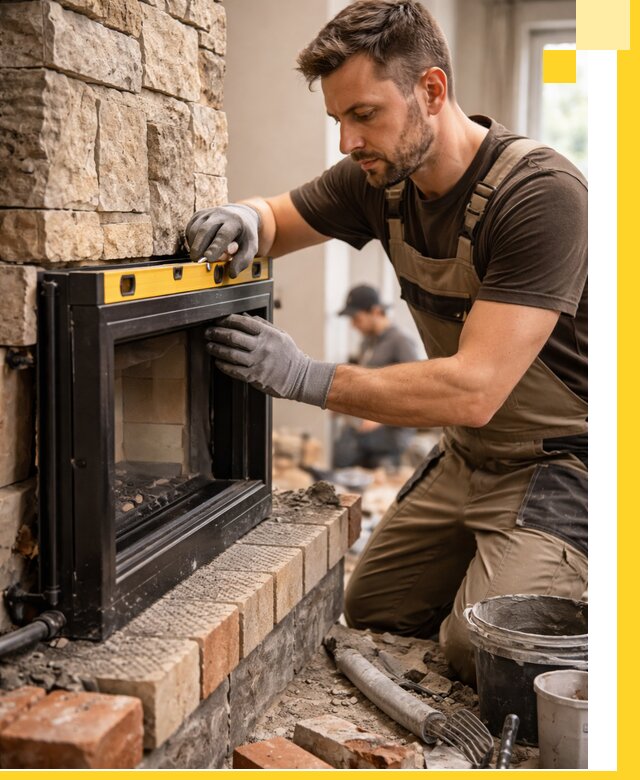 Дровяные камины под ключ в Тихвине: монтаж, обустройство