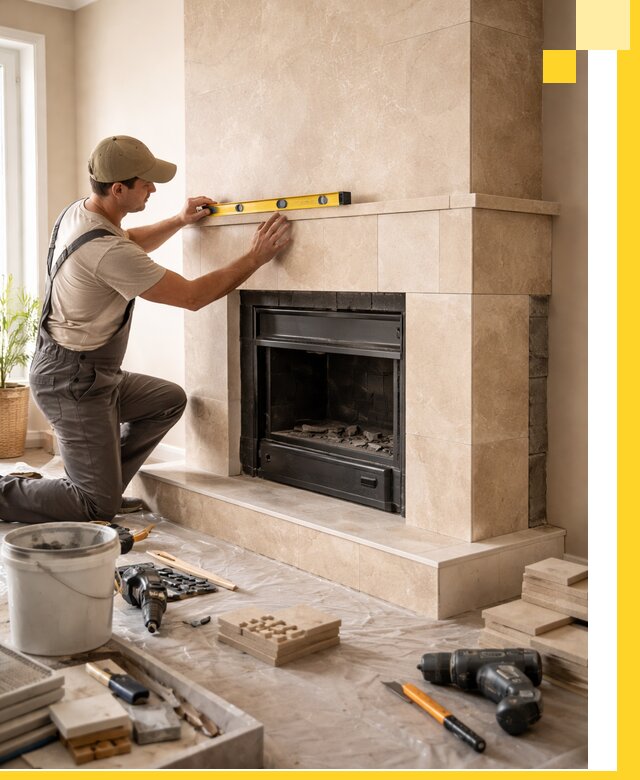 Установка и монтаж каминов в частном доме под ключ в Тихвине