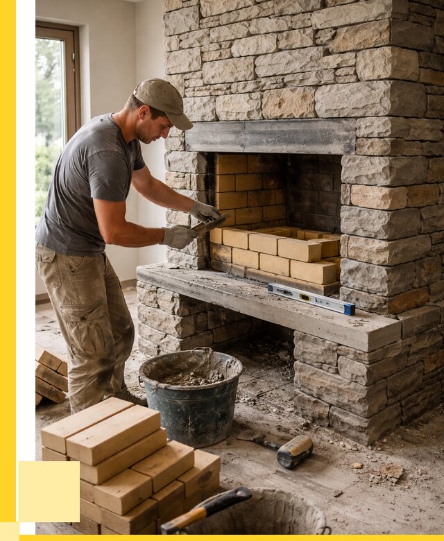 Кладка каминов и камина в Тихвине от 27320 р. ЭриданТхв