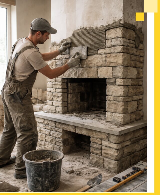 Строительство каминов под ключ в Тихвине от проектирования до монтажа