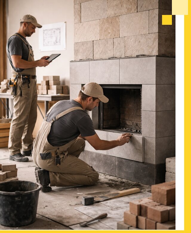 Индивидуальные проекты каминов и каминных систем в Тихвине