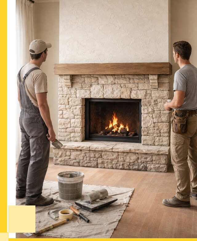 Отделка каминов в Тихвине от 7103 р. под ключ | ЭриданТхв