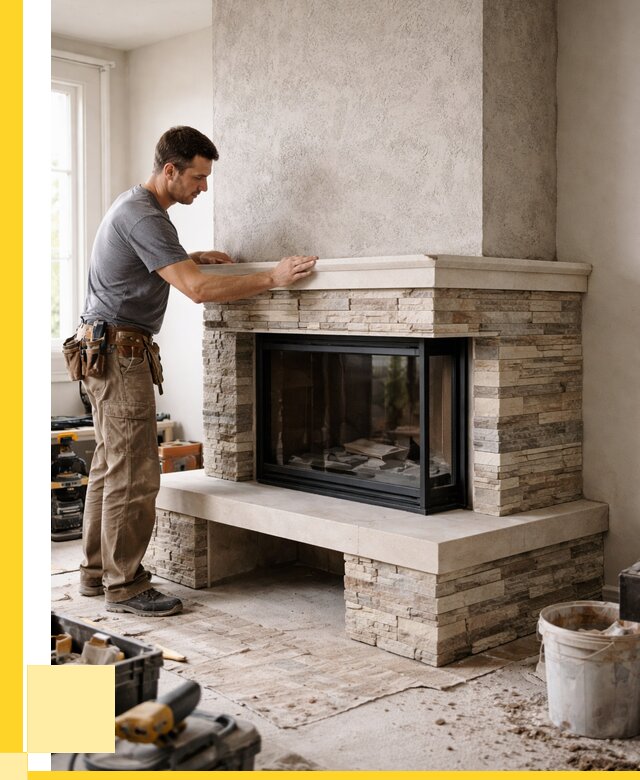 Изготовление каминов под ключ в Тихвине от 163920 р. | ЭриданТхв