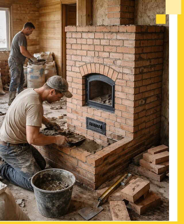 Профессиональное строительство печей в Тихвине под ключ
