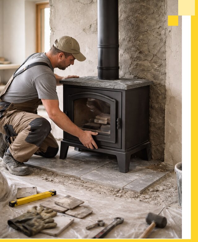 Профессиональный монтаж печей и каминов в Тихвине под ключ