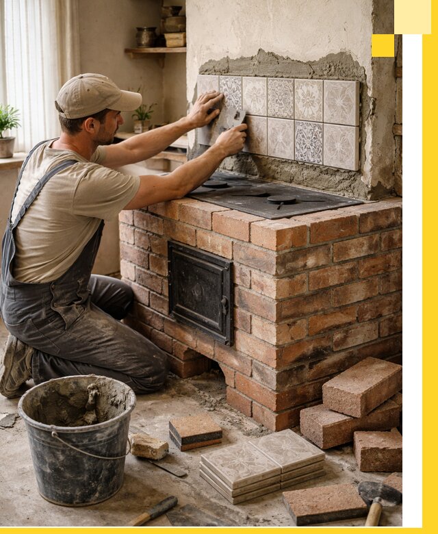 Печи с плитой на заказ монтаж гарантия и сервис в Тихвине