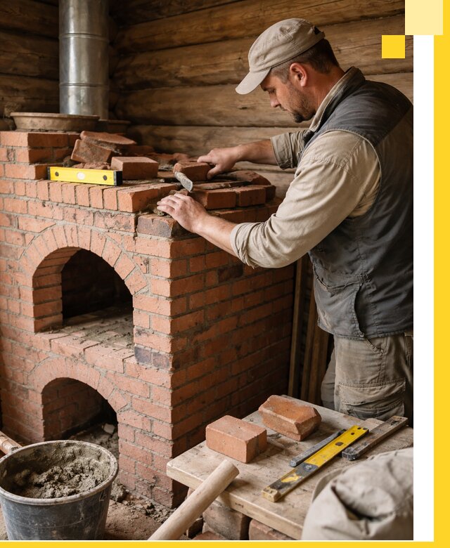 Изготовление и установка русских печей в Тихвине под ключ