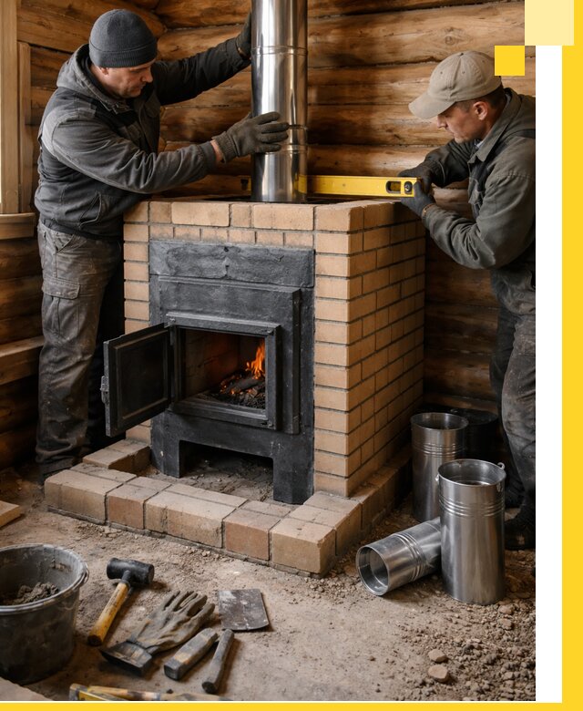 Проектирование, изготовление и установка банных печей в Тихвине