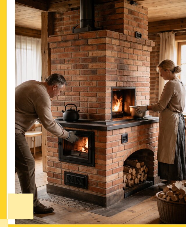 Печи для загородного дома под ключ в Тихвине от 87424 р. | ЭриданТхв