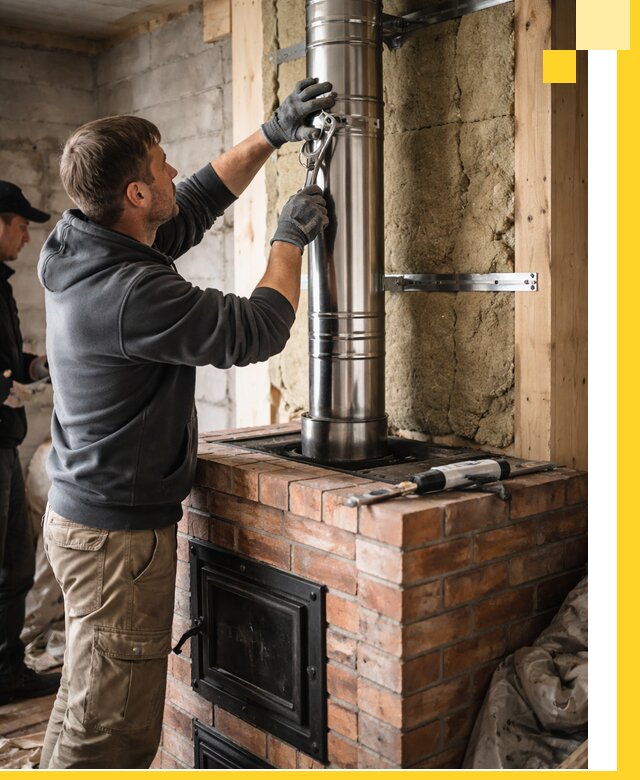 Изготовление и монтаж печей и дымоходов под ключ в Тихвине