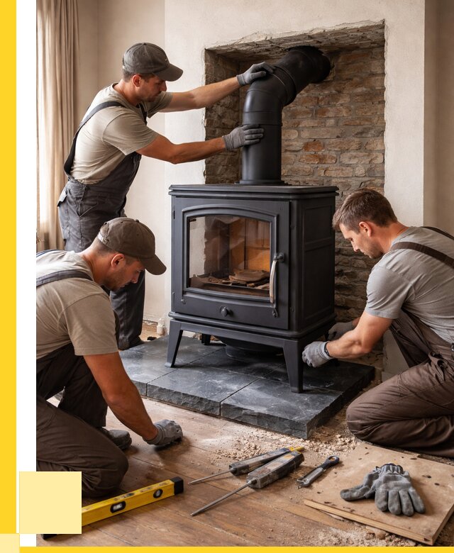 Монтаж печи камина в частном доме в Тихвине от 27320 р. | ЭриданТхв