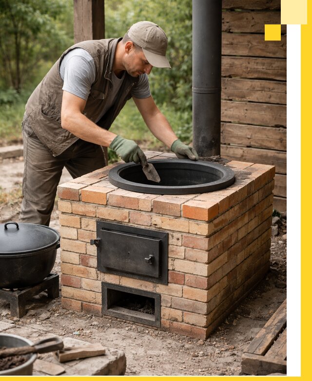 Изготовление и установка печей для казана в Тихвине под ключ