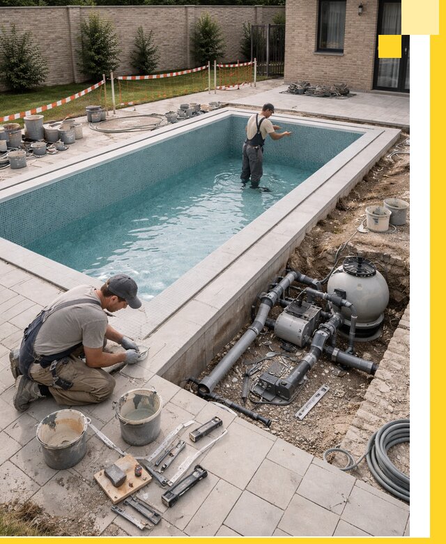 Строительство бассейнов под ключ в Тихвине: проекты и монтаж