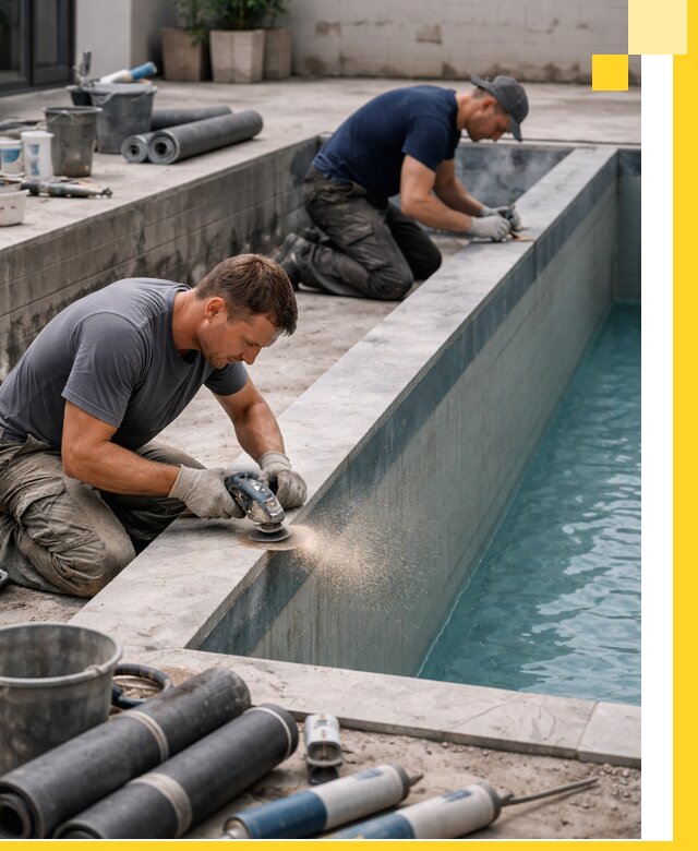 Профессиональный ремонт бассейнов под ключ в Тихвине