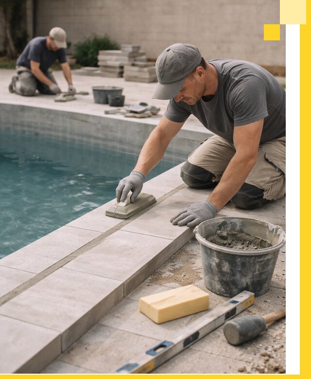 Отделка бассейнов в Тихвине: декоративная отделка и гидроизоляция