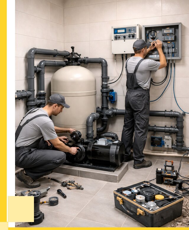 Монтаж оборудования для бассейнов в Тихвине от 43712 р. | ЭриданТхв