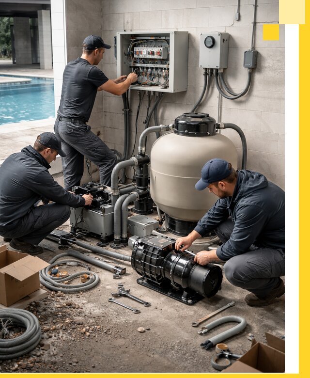 Профессиональный монтаж оборудования для бассейнов в Тихвине