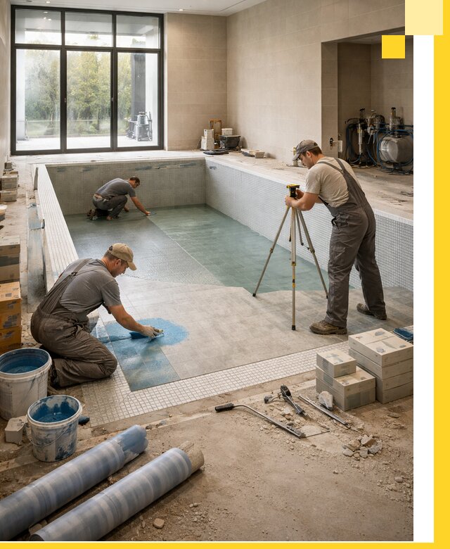 Проект и строительство закрытых бассейнов в Тихвине под ключ