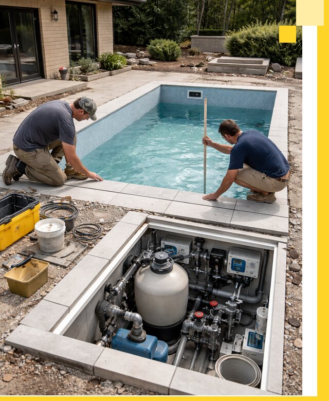 Строительство качественных домашних бассейнов под ключ в Тихвине