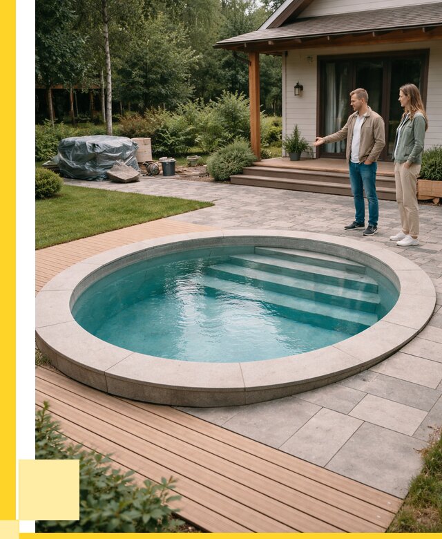 Бассейн на даче под ключ в Тихвине от 218560 р., ЭриданТхв