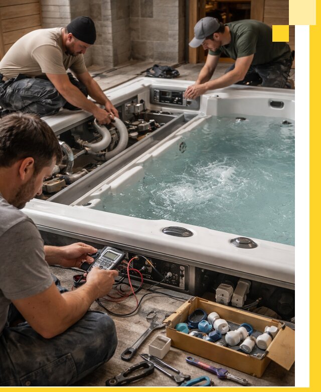 Гидромассажные бассейны под ключ в Тихвине, дизайн и монтаж