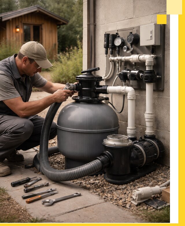 Продажа и монтаж фильтров и насосов для бассейнов в Тихвине