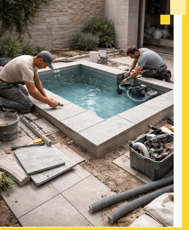 Мини бассейны под ключ в Тихвине, дизайн и установка