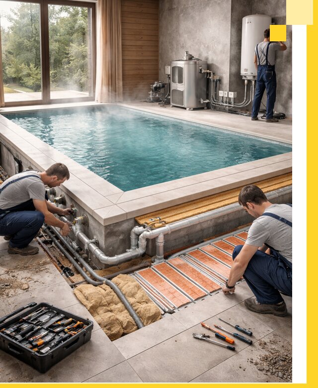 Проектирование и строительство тёплых бассейнов в Тихвине