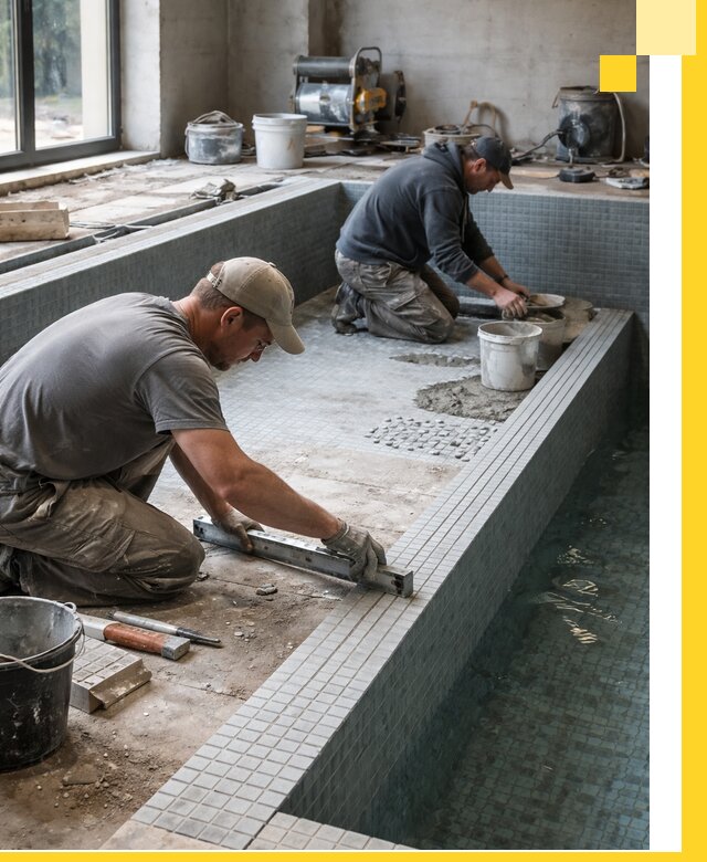 Строительство бассейна в частном доме в Тихвине под ключ