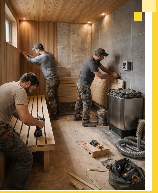 Сауны под ключ в Тихвине, проектирование, строительство, отделка