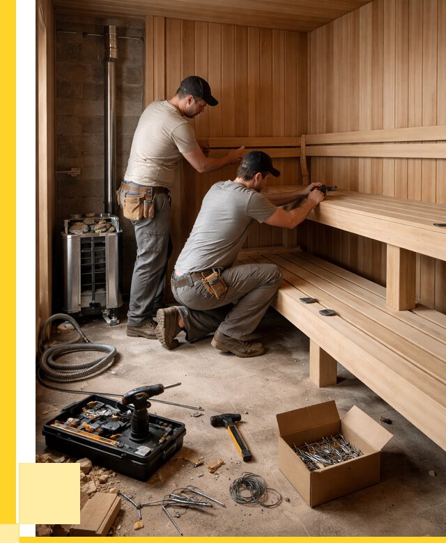 Монтаж саун под ключ в Тихвине от 131136 р. | ЭриданТхв