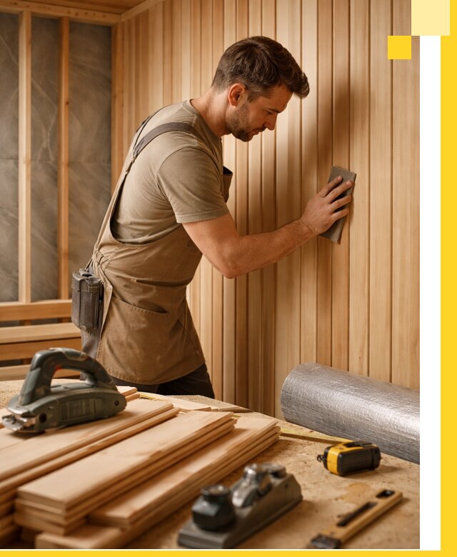 Профессиональная отделка саун и парных под ключ в Тихвине