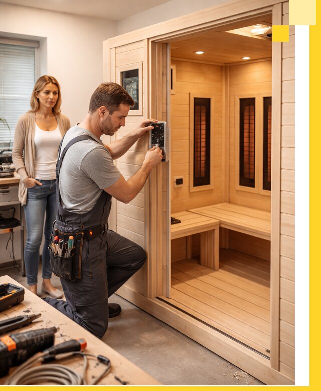 Инфракрасные сауны под ключ в Тихвине продажа и установка