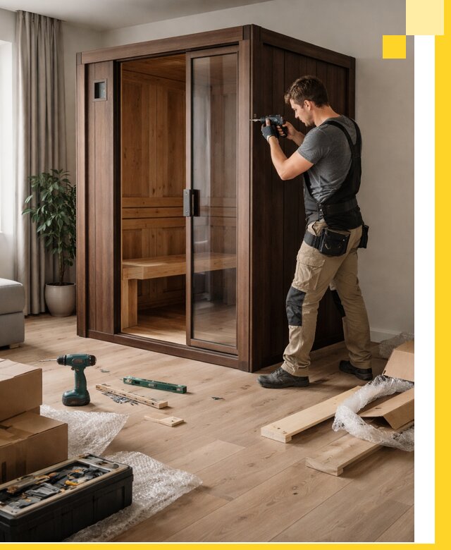 Установка и производство мини саун под ключ в Тихвине