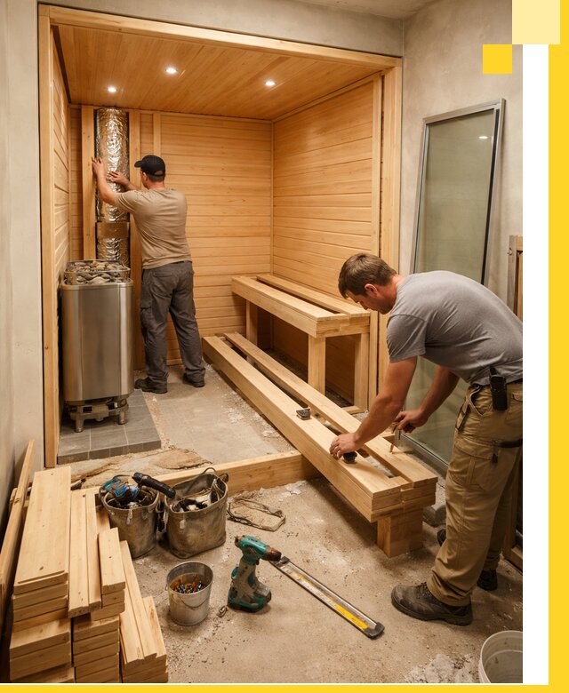 Проектирование и установка домашних саун под ключ в Тихвине