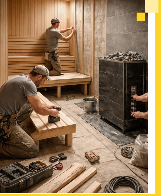 Дизайн и строительство интерьерных саун под ключ в Тихвине