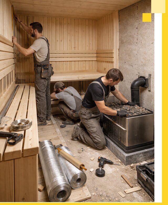 Индивидуальные сауны на заказ в Тихвине под ключ, проект и монтаж