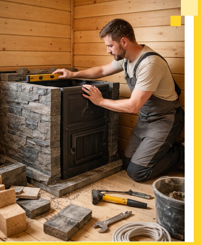 Производство и установка печей для саун под ключ в Тихвине