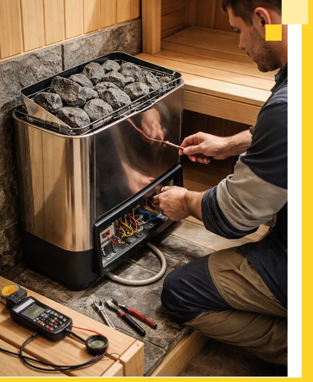 Продажа и установка электрокаменок для саун в Тихвине