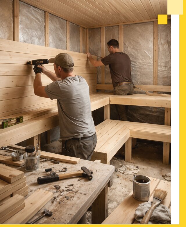 Профессиональная отделка бань и саун под ключ в Тихвине