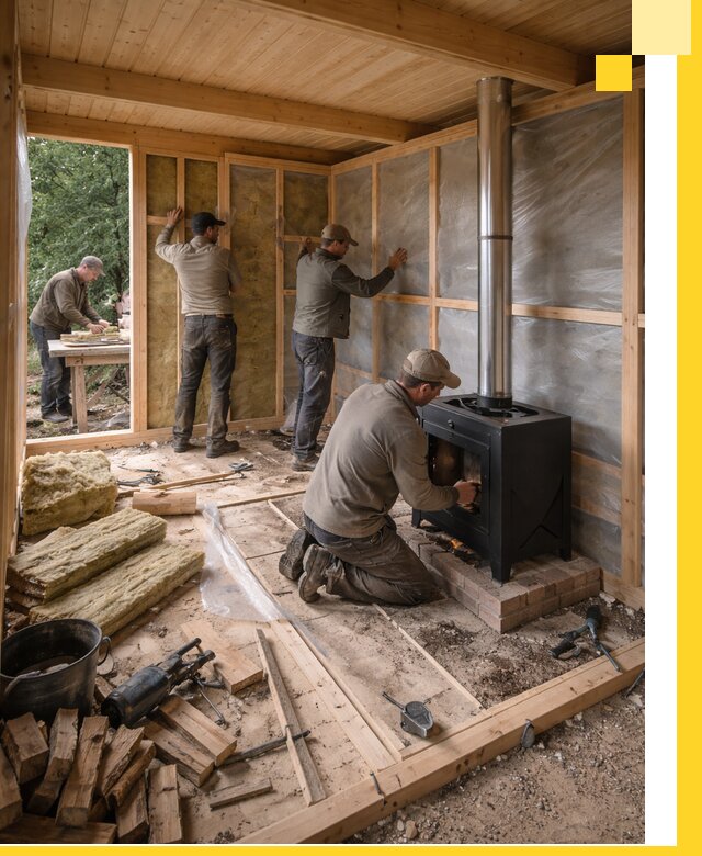 Профессиональный монтаж бань под ключ в Тихвине для дома