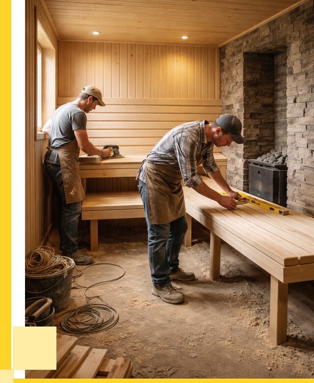 Отделка бани в Тихвине: внутренняя отделка от 3278 р. | ЭриданТхв