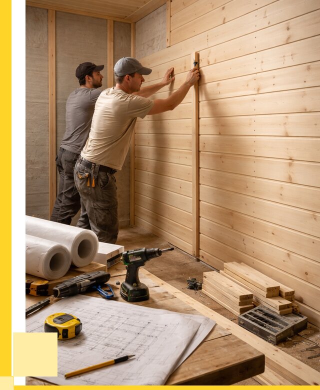 Обшивка бани вагонкой в Тихвине от 1311 р., ЭриданТхв