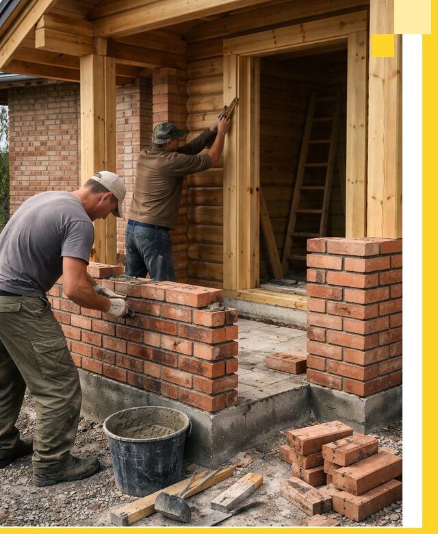 Строительство кирпичных бань под ключ в Тихвине с гарантией качества