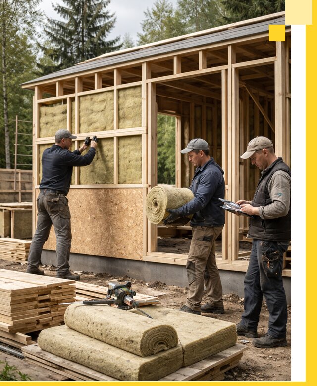 Проектирование и строительство каркасных бань в Тихвине под ключ