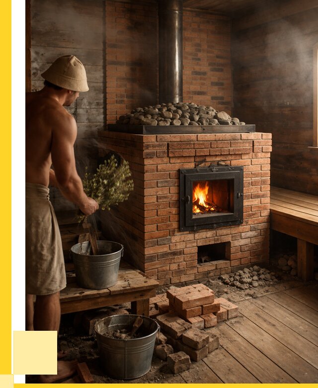 Кирпичные банные печи в Тихвине от 98352 р. | ЭриданТхв